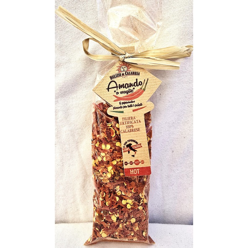 Piment "Amando" 100% calabrais en flocons