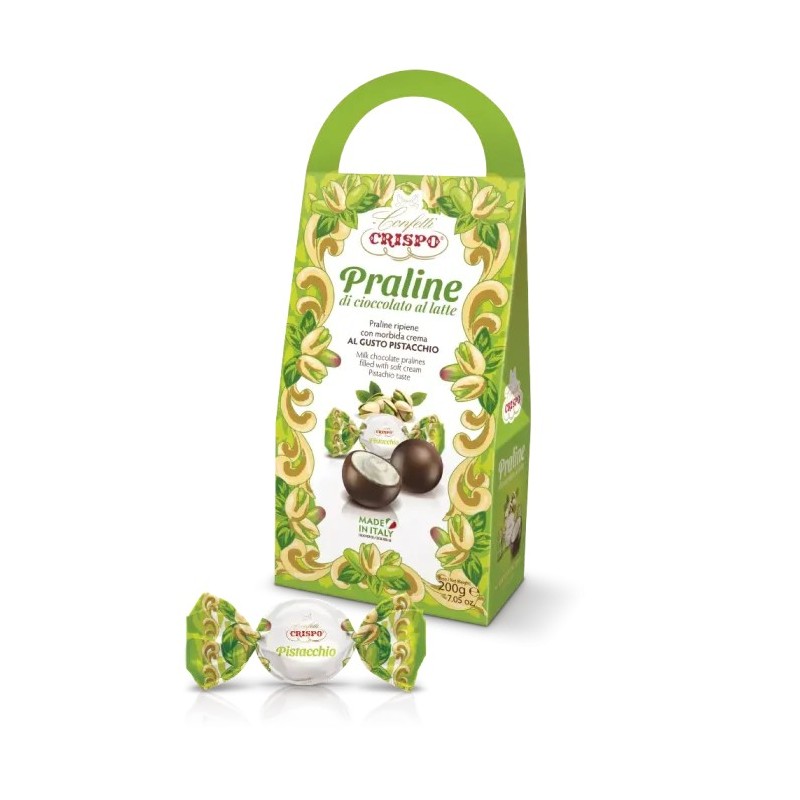 Chocolats fourrés à la crème à la pistache