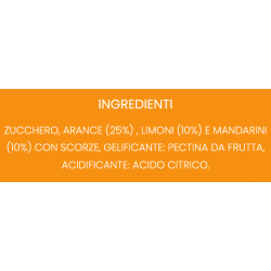 Confiture 3 agrumes (orange, citron et mandarine) de Sicile