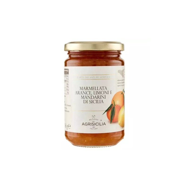 Confiture 3 agrumes (orange, citron et mandarine) de Sicile