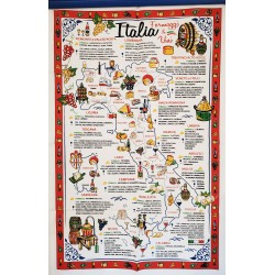 Torchon de cuisine "Formaggi & Vini"