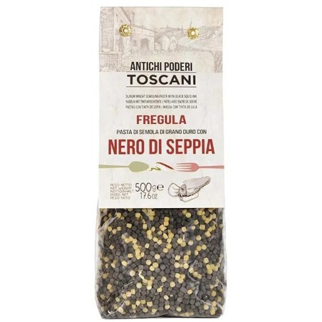 Fregula à l'encre de seiche